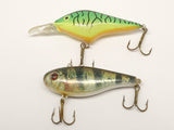 Two Unmarked Medium Perch Lures 