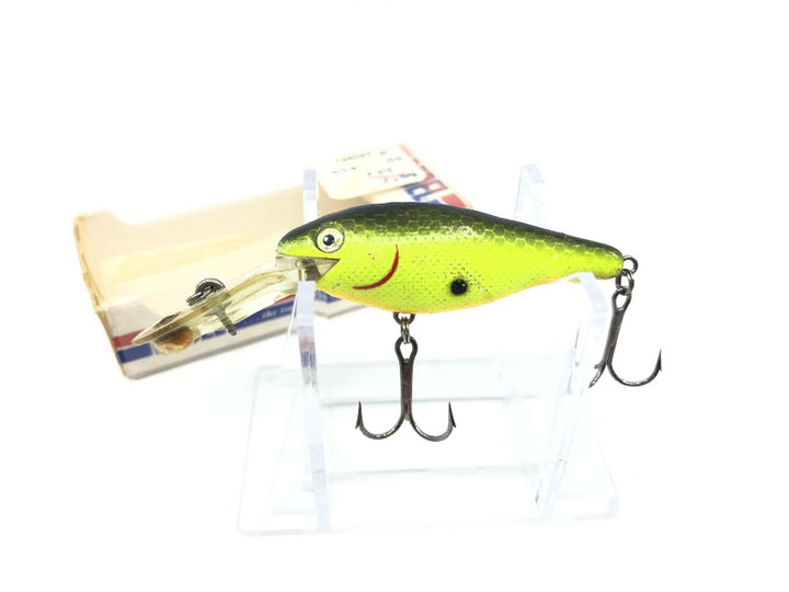 Rebel DD87 Double Deep Shad Junior Color 69 Chartreuse Shiner DD87-69 with Box