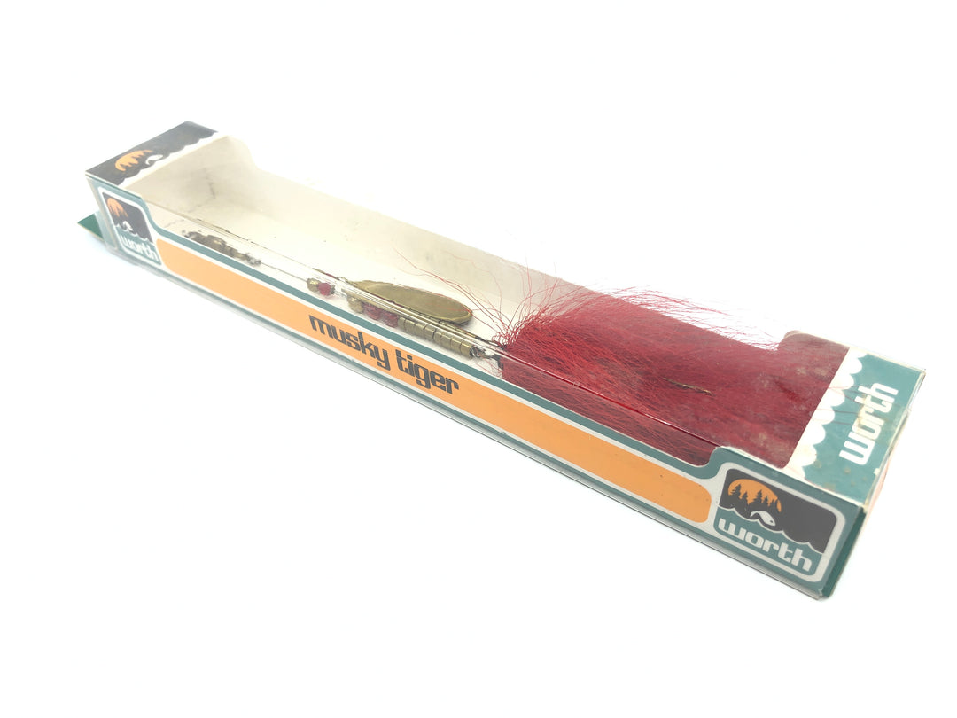 Worth Musky Tiger BLR-R Spinner New in Box Old Stock