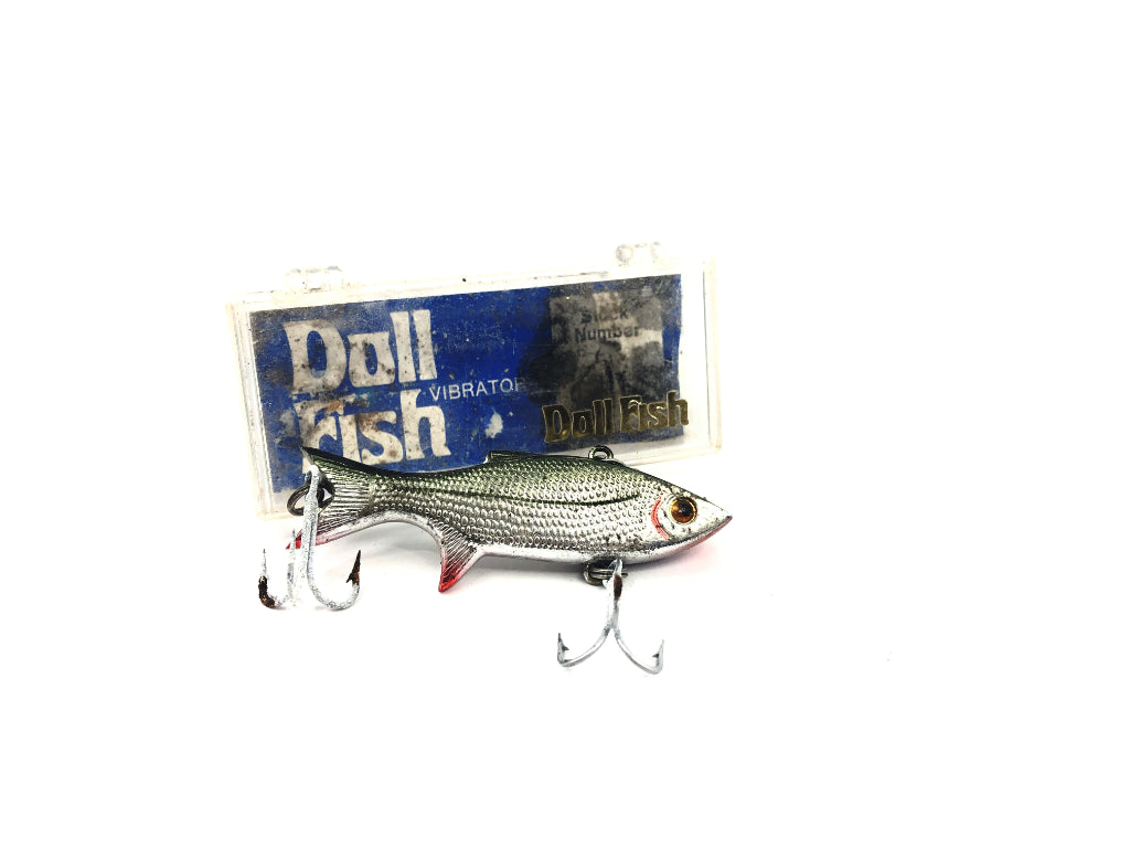 Doll Fish V25 Green and Silver Minnow New in Box Old Stock