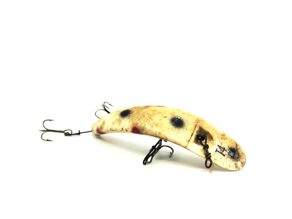 Helin Flatfish T4 WH White with Red Dots Color