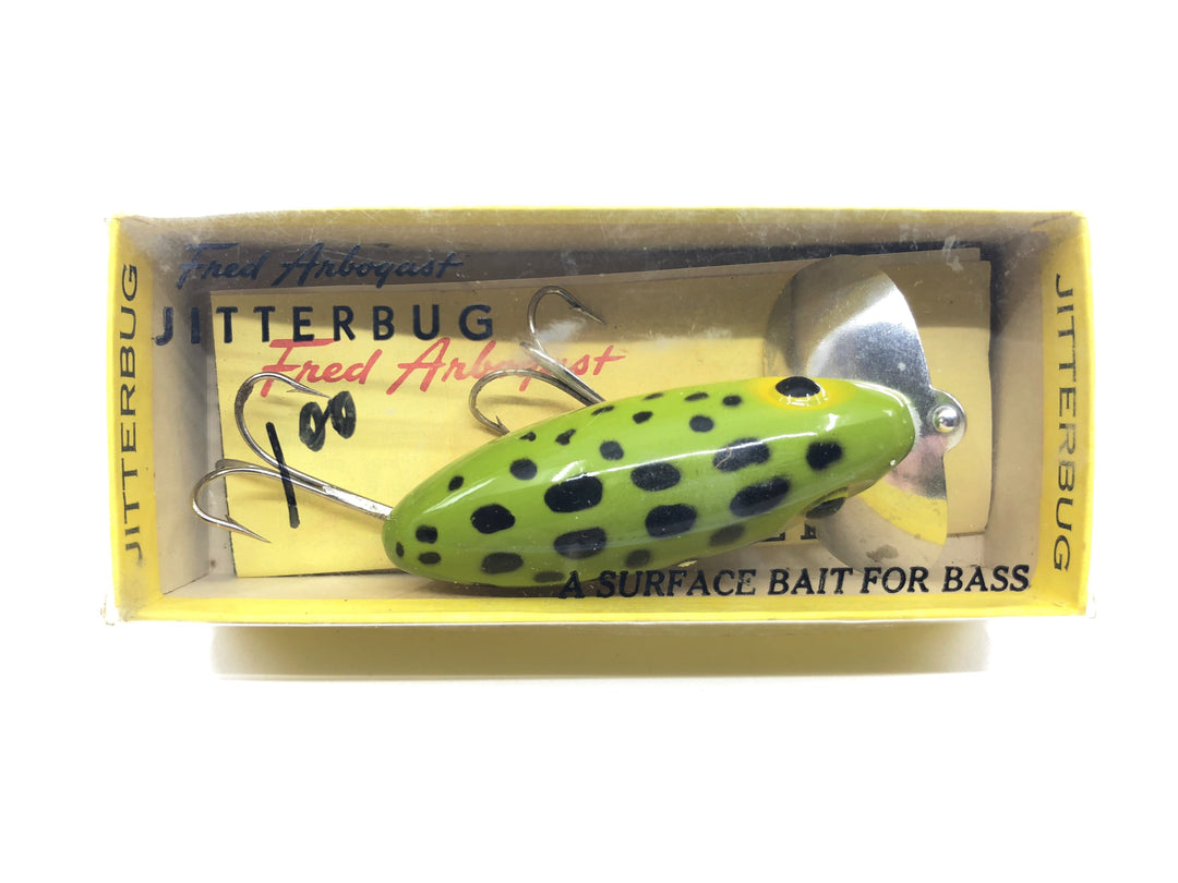 Arbogast Jitterbug 675 A Frog Color New with Box