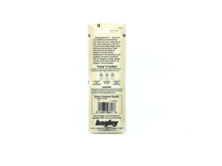 Bagley Balsa B3 BB3-WOO Matte Hot Tiger Color, New on Card