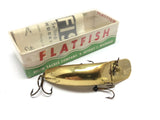 Vintage Helin Flatfish X5 GPL Gold Plated in Box with Paperwork