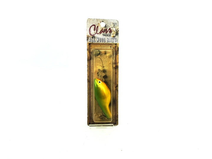 Class Tackle All Wood Baits Diving Guppy Parrot Color New on Card