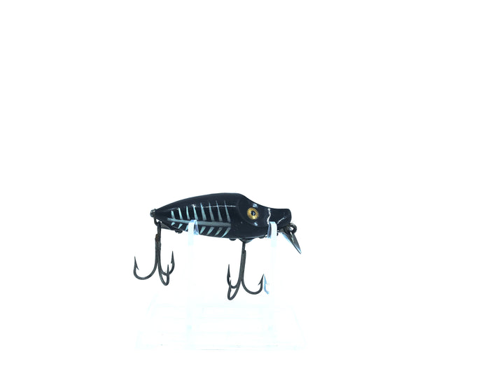 Heddon Midget River Runt Spook 9010 XBW Black Shore Minnow Color