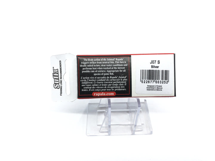 Rapala Jointed Minnow J-7 S Silver Color Lure New in Box