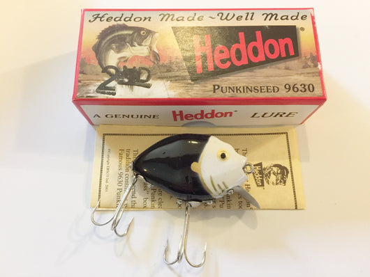 Heddon 9630 Punkinseed BWHG Black White Head Color New in Box