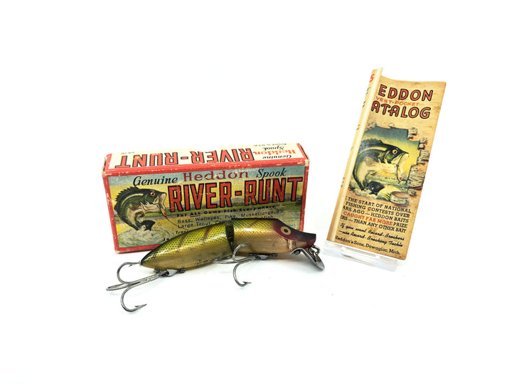 Heddon River Runt Spook Jointed-Floating 9430 L Perch Color with Box/Catalog