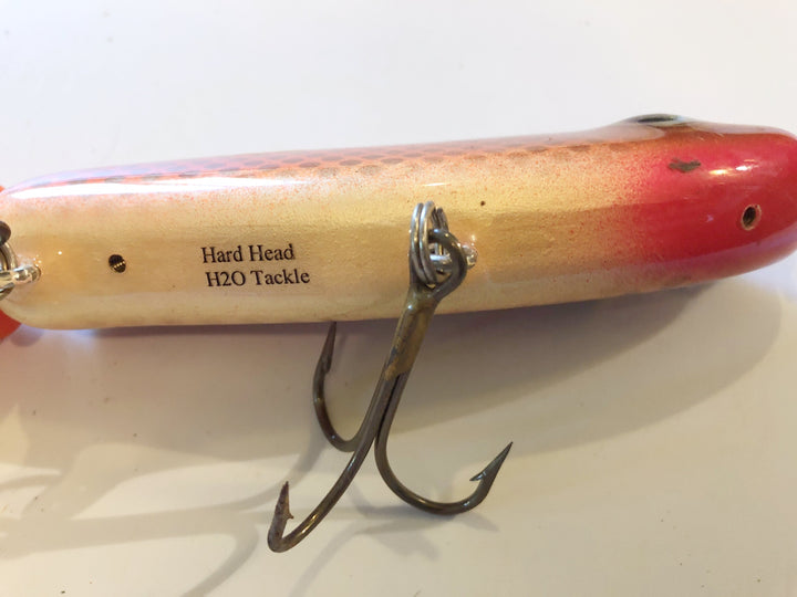 H2O Hard Head Musky Lure Vintage 12" Great Lure Orange Scale Color