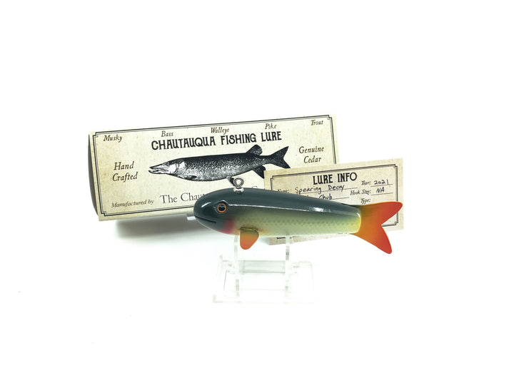 Chautauqua Spearing Decoy White Chub Color with Box