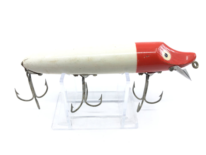 Heddon Original Wood Vamp Red and White Color