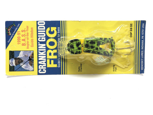 Renosky Crankin' Guido Frog Light Green Frog Color New on Card