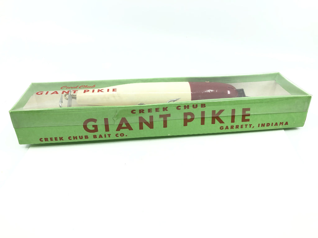 Creek Chub Giant Straight Pikie 6002 Red Head White Color New with Box
