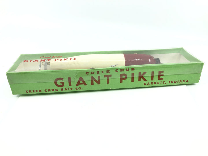 Creek Chub Giant Straight Pikie 6002 Red Head White Color New with Box