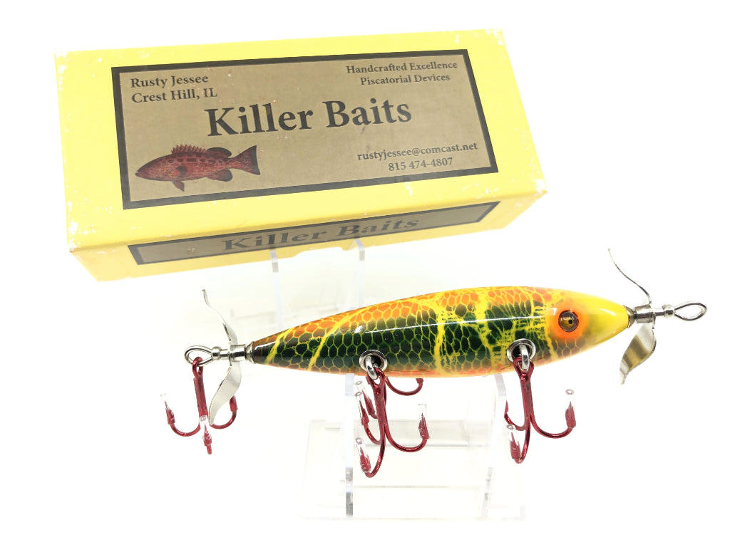 Rusty Jessee Killer Baits Model 150 Minnow in Orange Mamosa Color 2017