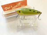 Poe's Nervous Miracle New in Box Vintage Wooden Bait 4 Frog Color