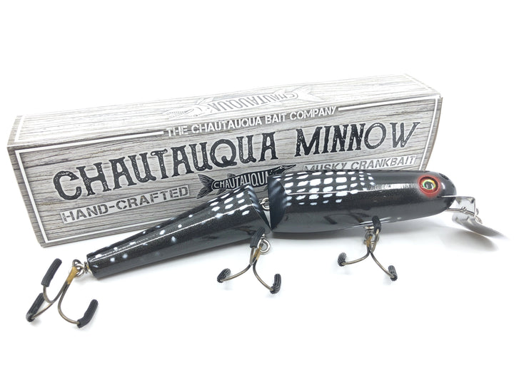 Jointed Chautauqua 8" Minnow Musky Lure Special Order Color "Loon"