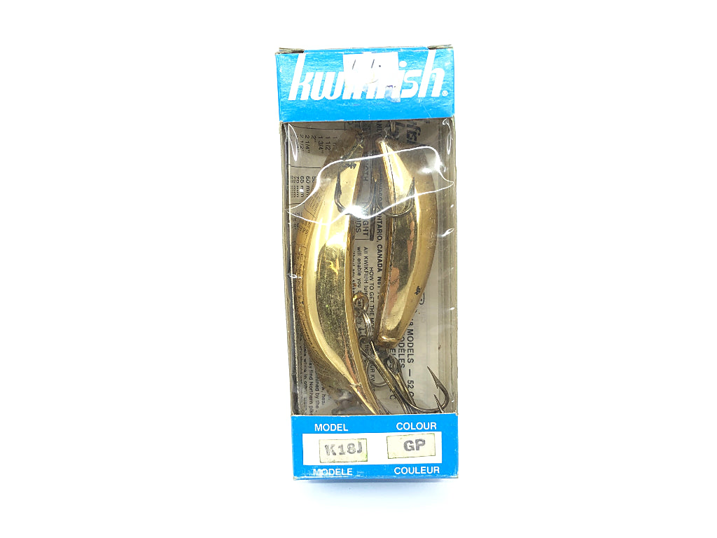 Pre Luhr-Jensen Kwikfish Jointed K18J GP Gold Plate Color New in Box Old Stock