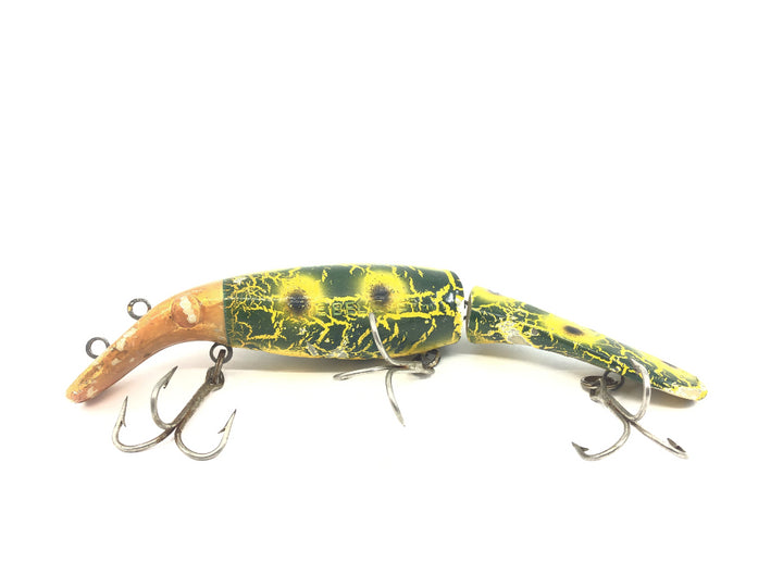 Drifter Tackle The Believer 8" Jointed Musky Lure Custom Color Yellow Crackle Gold Head