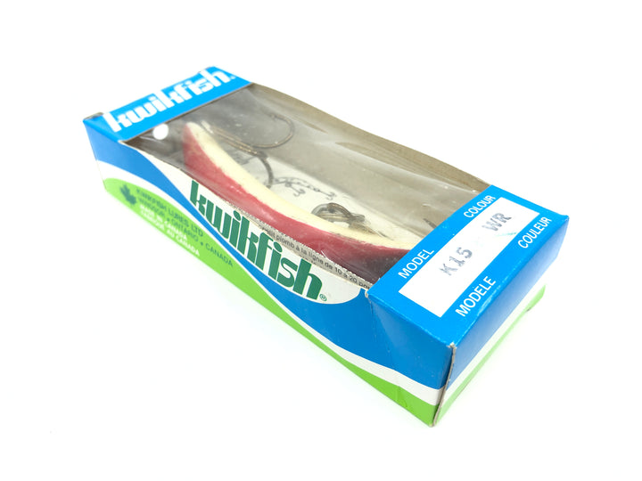 Kwikfish K15 WR White Red Top Color New in Box Old Stock