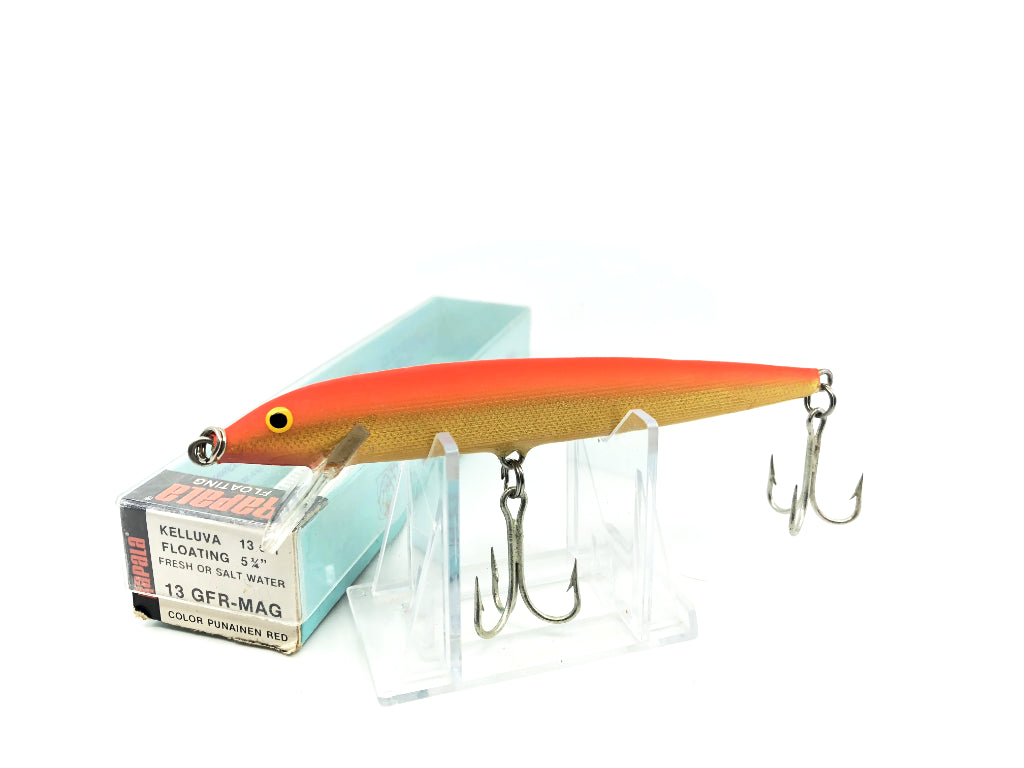 Original Rapala Floating Magnum 13 GFR Gold Fluorescent Red Color New in Box