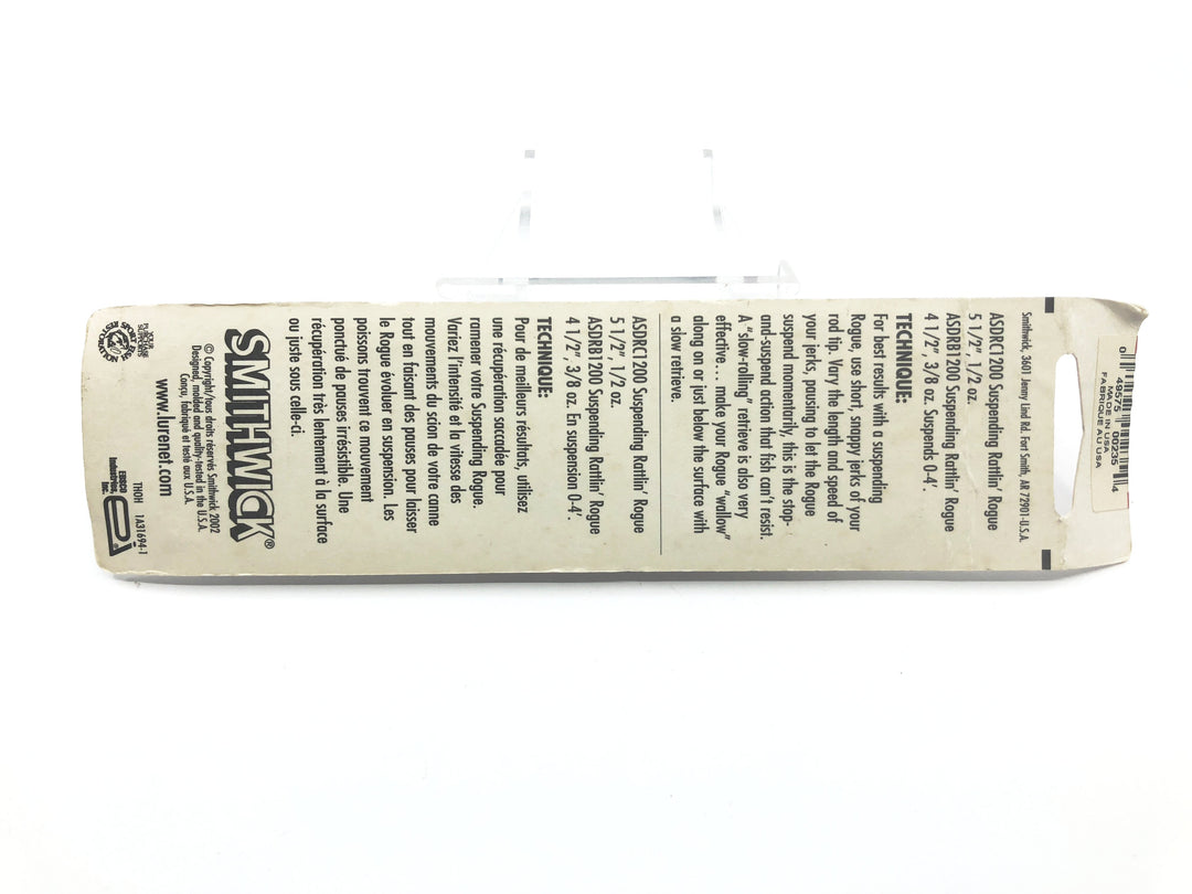 Smithwick Suspending Pro Rogue in Silver Color New on Card