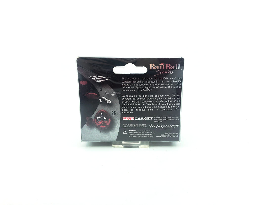 Koppers Live Target BaitBall Series Threadfin Shad, Pearl Grey Color New on Card