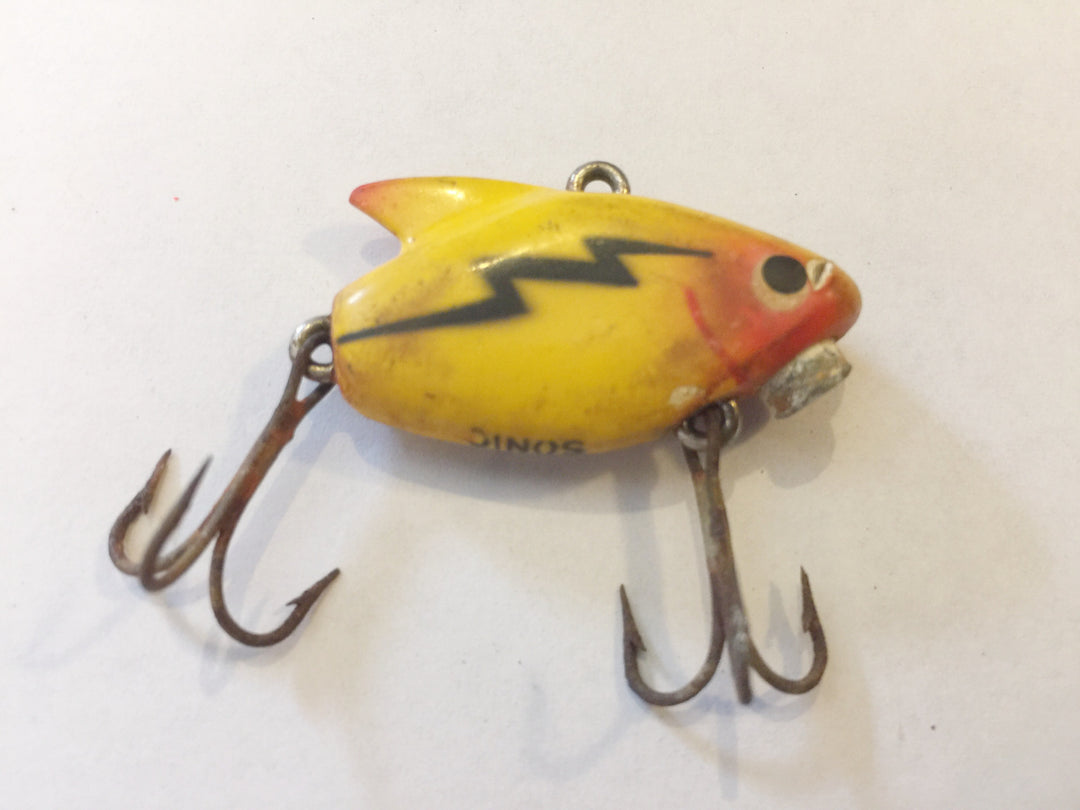 Heddon Sonic Yellow with Lightning