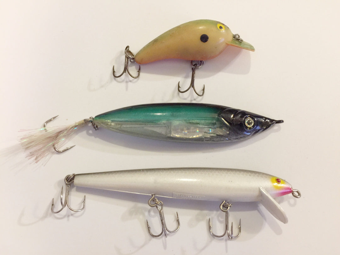 Grab Bag of 3 Misc Lures Shimey-Fish