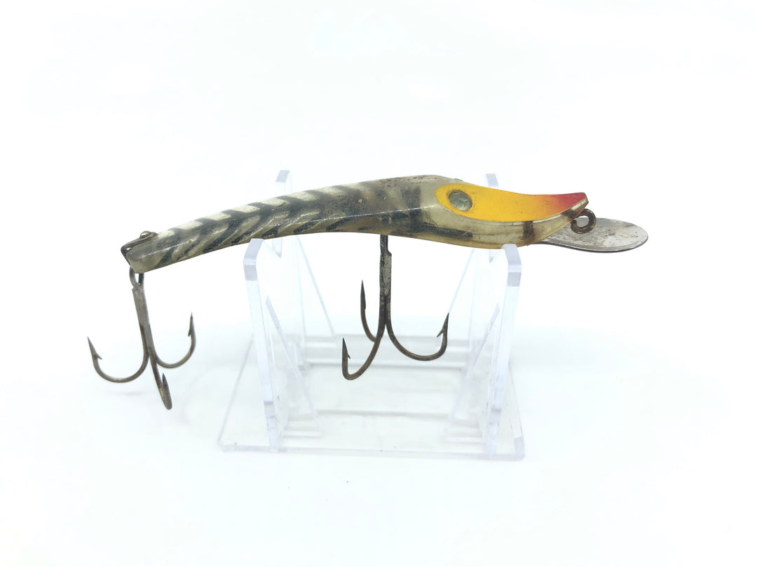 Paul Bunyan Dodger Yellow Head Transparent Body with Black Ribs