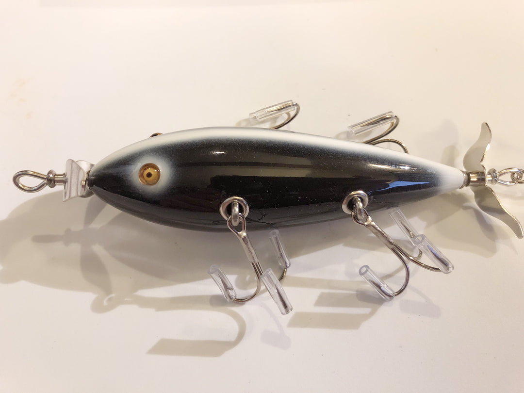 Rusty Jessee Killer Baits Five Hook Minnow in Black White Skunk Color 10/2013