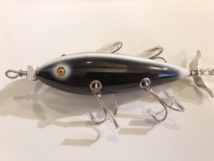 Rusty Jessee Killer Baits Five Hook Minnow in Black White Skunk Color 10/2013
