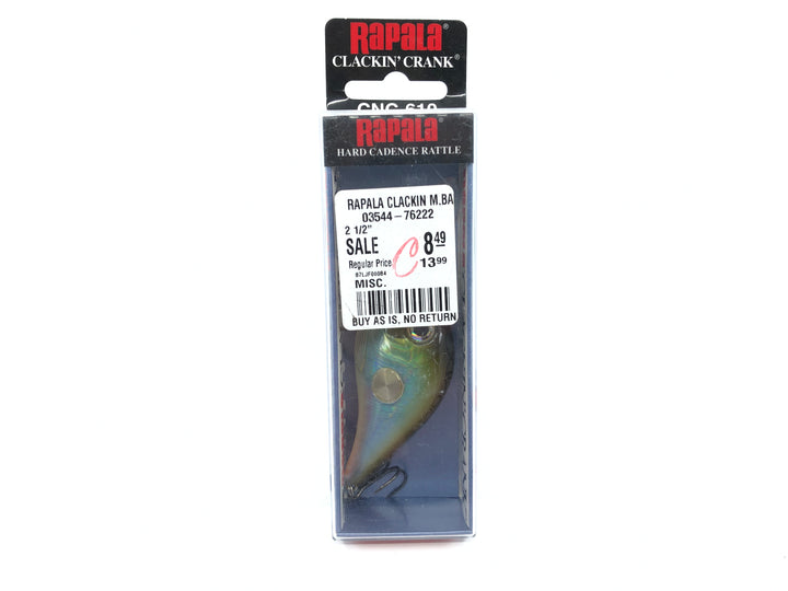 Rapala Clackin' Crank CNC-610 MBS Moss Back Shad Color New in Box Old Stock