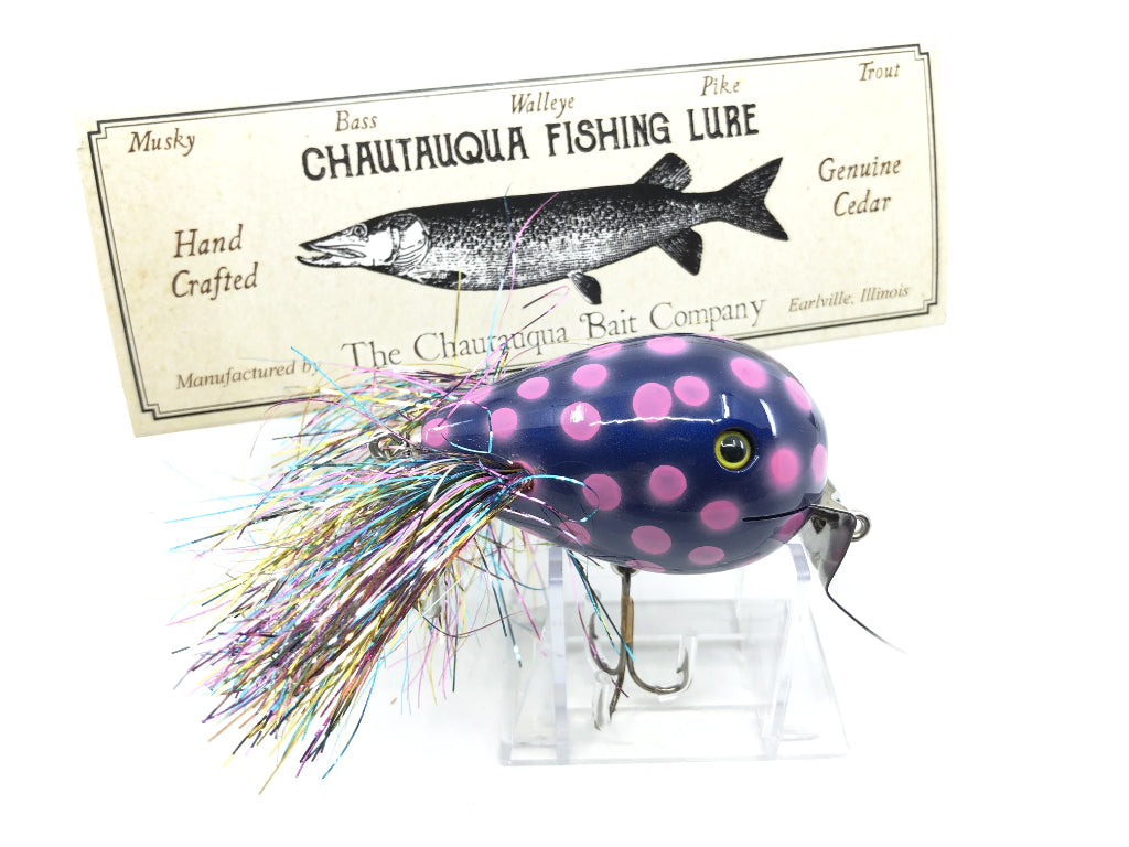Chautauqua Custom Dingbat in Purple with Pink Polka-dot Color