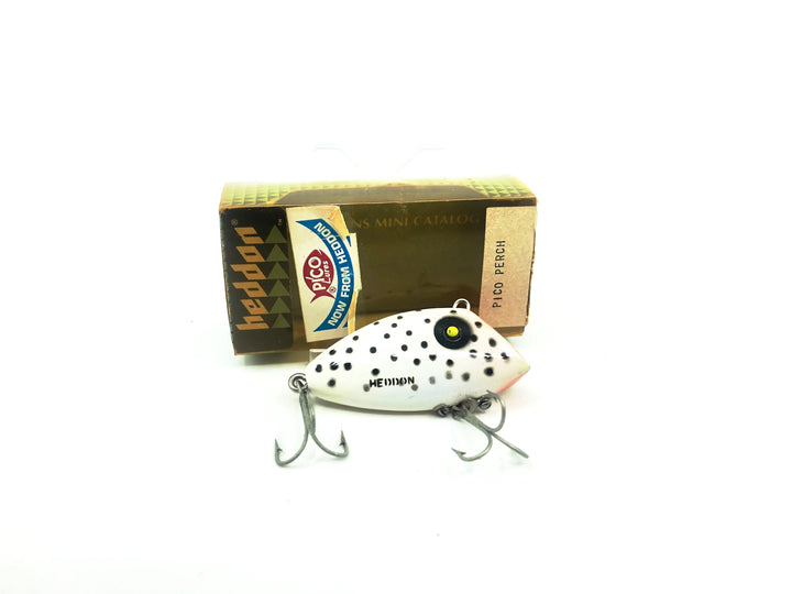 Heddon, PICO Perch Series T, White/Black Dots Color with Box