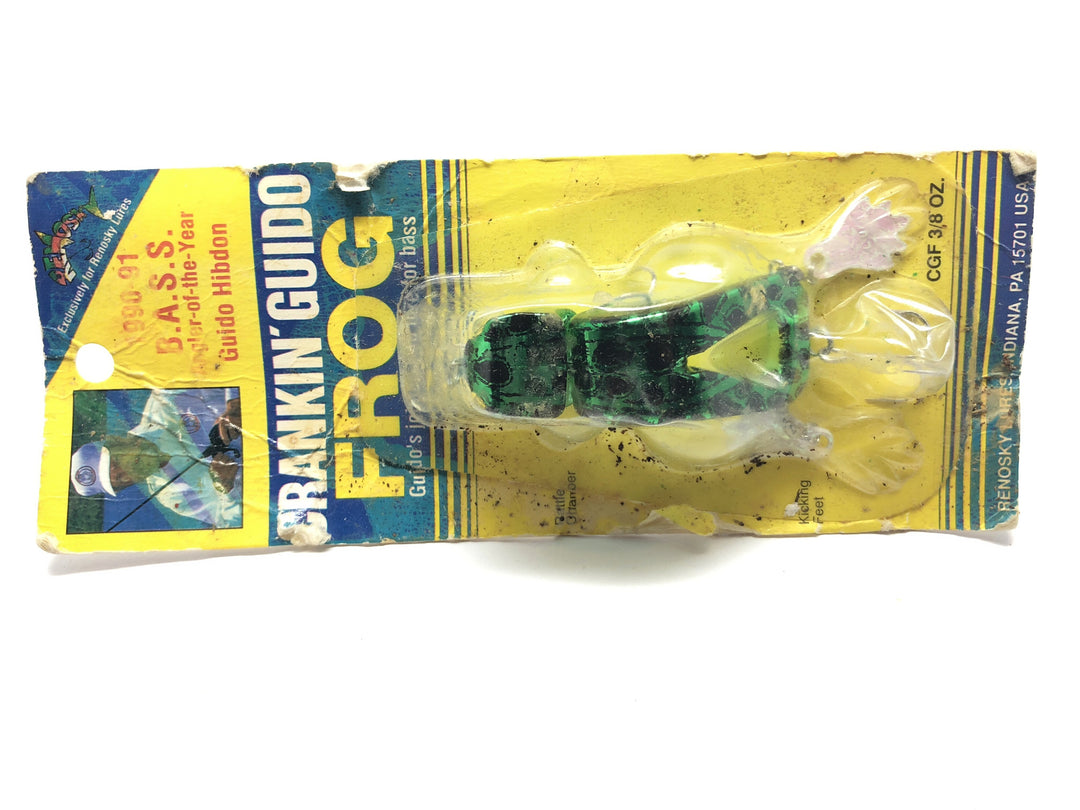 Renosky Crankin' Guido Frog in Frog Color New on Beat Up Card