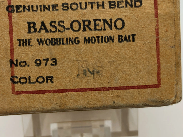 South Bend Bass Oreno 973-RSF Scale Finish with Red Blend in Matching Oversize Intro Box