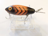 Bomber 412 Wooden Lure Orange with Black Ribs Color