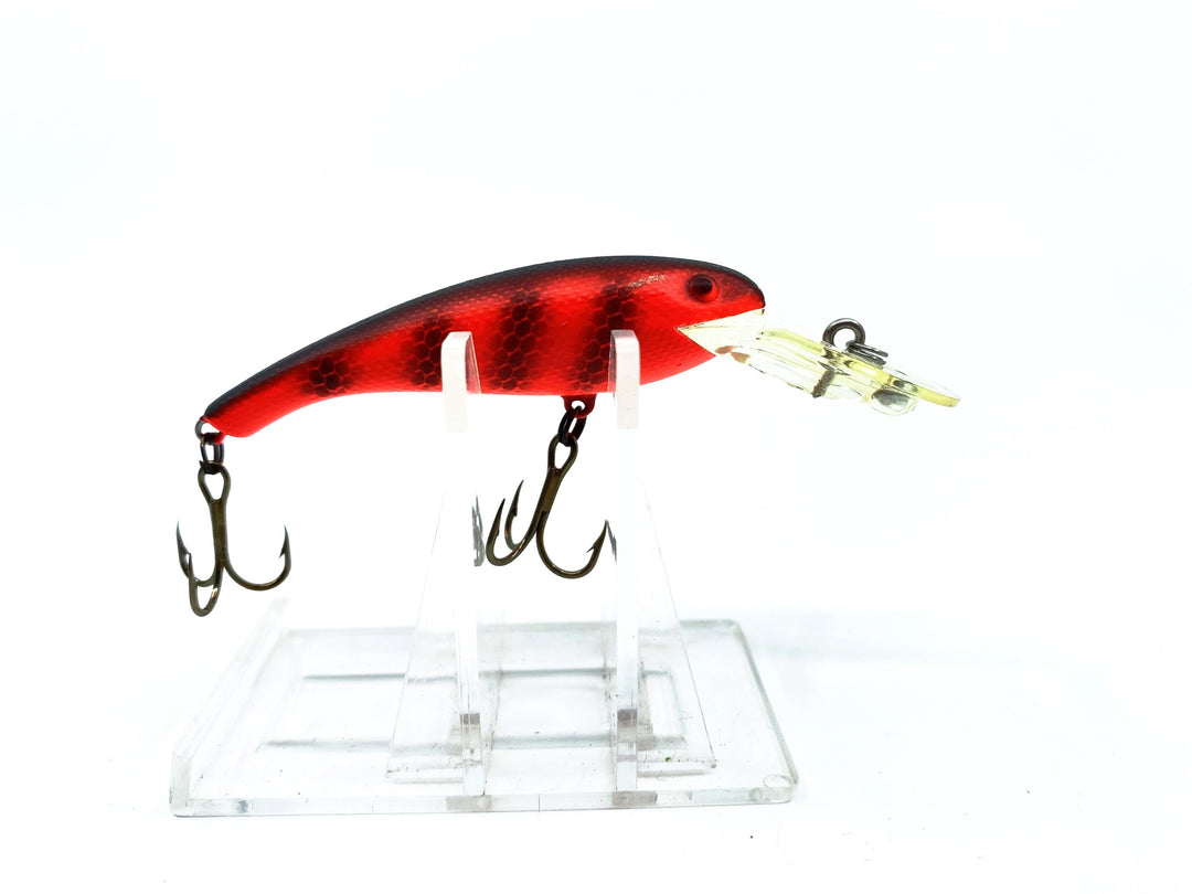 Cordell Wally Diver Fluorescent Red And Black Color