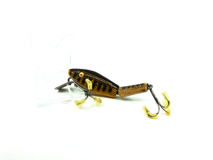L & S Minnow Bass-Master Model 15, Yellow/Brown Ribs & Back, Opaque Eyes