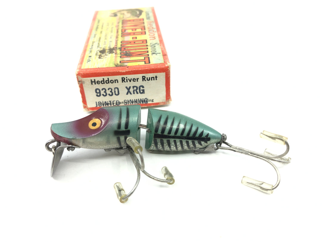 Heddon Jointed River Runt 9330 XRG Green Shore Minnow Color with Box