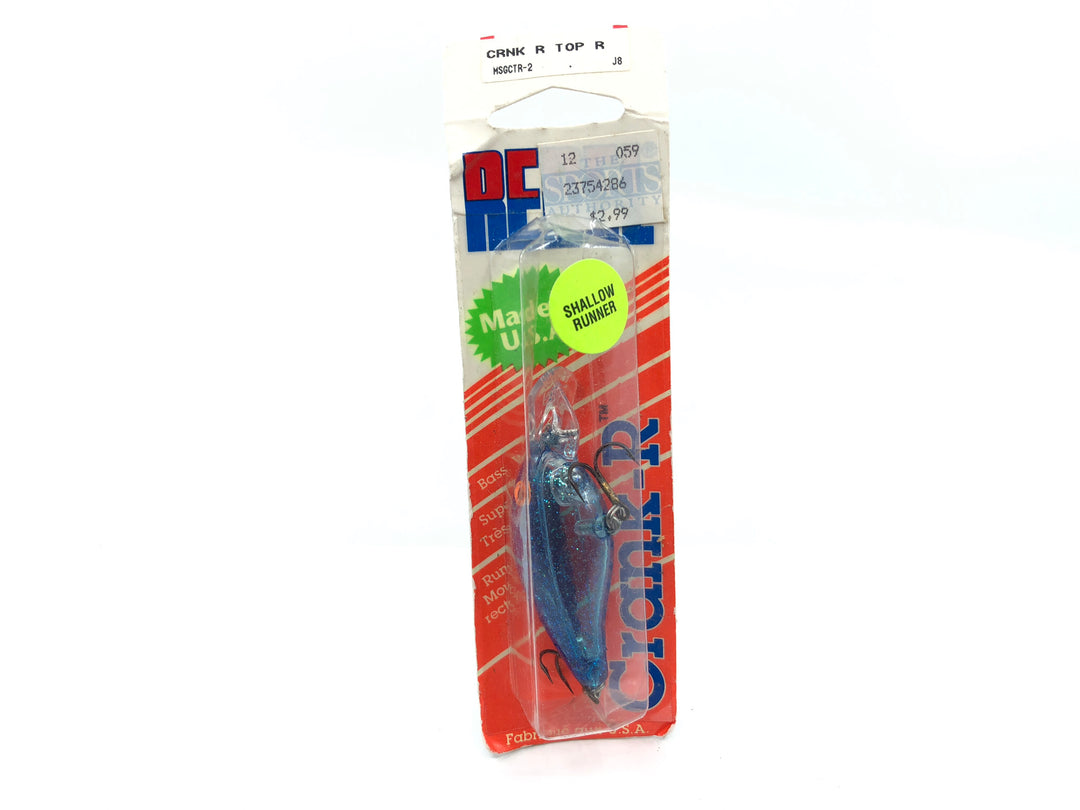 Rebel Crank-R Clear Blue Glitter Color New on Card Old Stock
