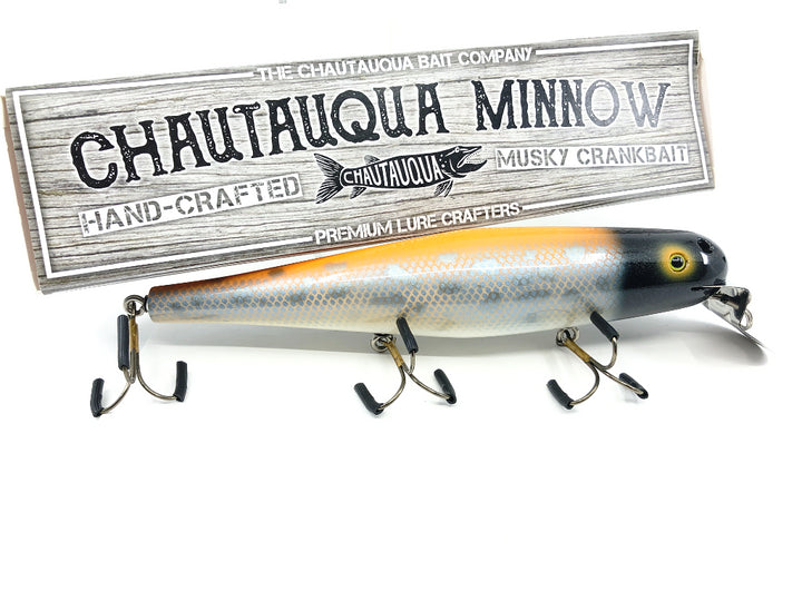 Chautauqua 8" Minnow Musky Lure Yellow Perch Color