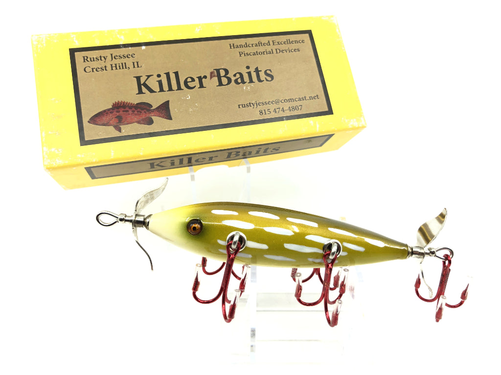 Rusty Jessee Killer Baits Model 150 Minnow in Northern Pike Color 2017