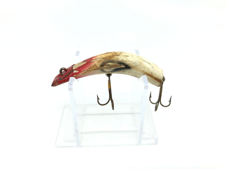 Kautzky Lazy Ike 2 Red and White Wooden Lure Warrior