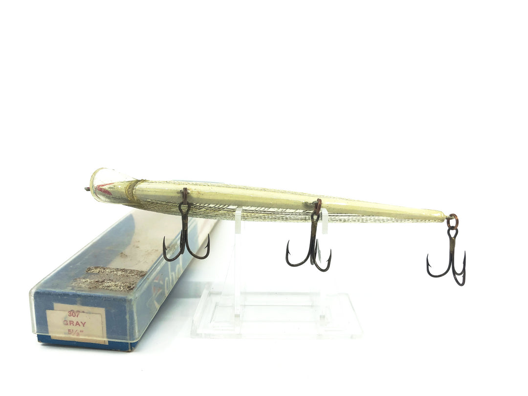 Vintage Rebel Floating Minnow F300 Gray Discontinued Color with Flag Box