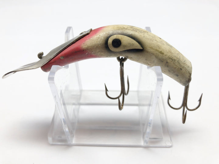 Kautzky Lazy Ike Deep Ike Red and White Metal Diving Lip