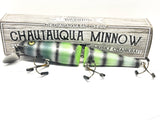 Jointed Chautauqua 8" Minnow Musky Lure Special Order Color "Green Cobra"