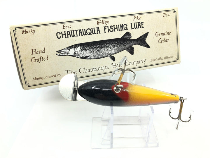 Chautauqua Wooden Wiggler White Scale Color Custom Lure